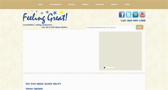 Desktop Screenshot of feelinggreatsleepcenter.com
